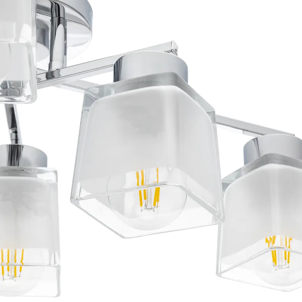 Люстра потолочная Ritter Bari 52519 6 6 ламп Е27 цвет хром STLM-2207657 - Вид №5