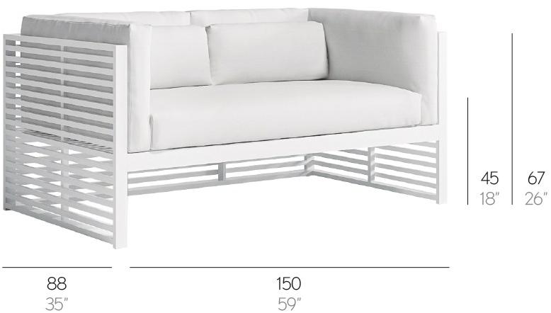 GANDIABLASCO 2-х местный тканевый диван со съемным чехлом Dna sun-id-1513230 - Вид №2