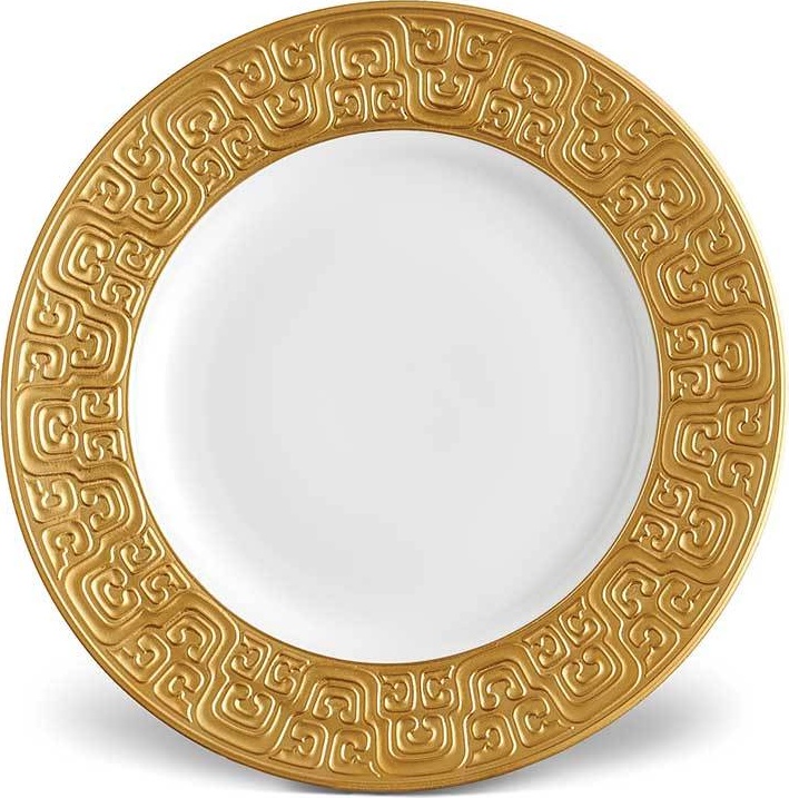 10571423 L’Objet Тарелка закусочная 23см "Династия "Хань" (золотой декор) Фарфор 