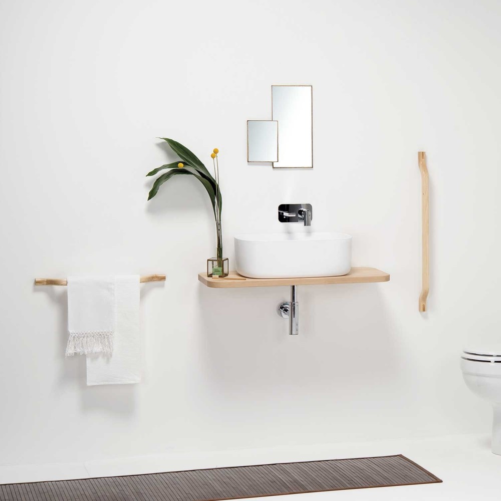 EVMFN80EVER Life Design Держатель для полотенец из дерева 80 см - Feel Feel - Вид №3