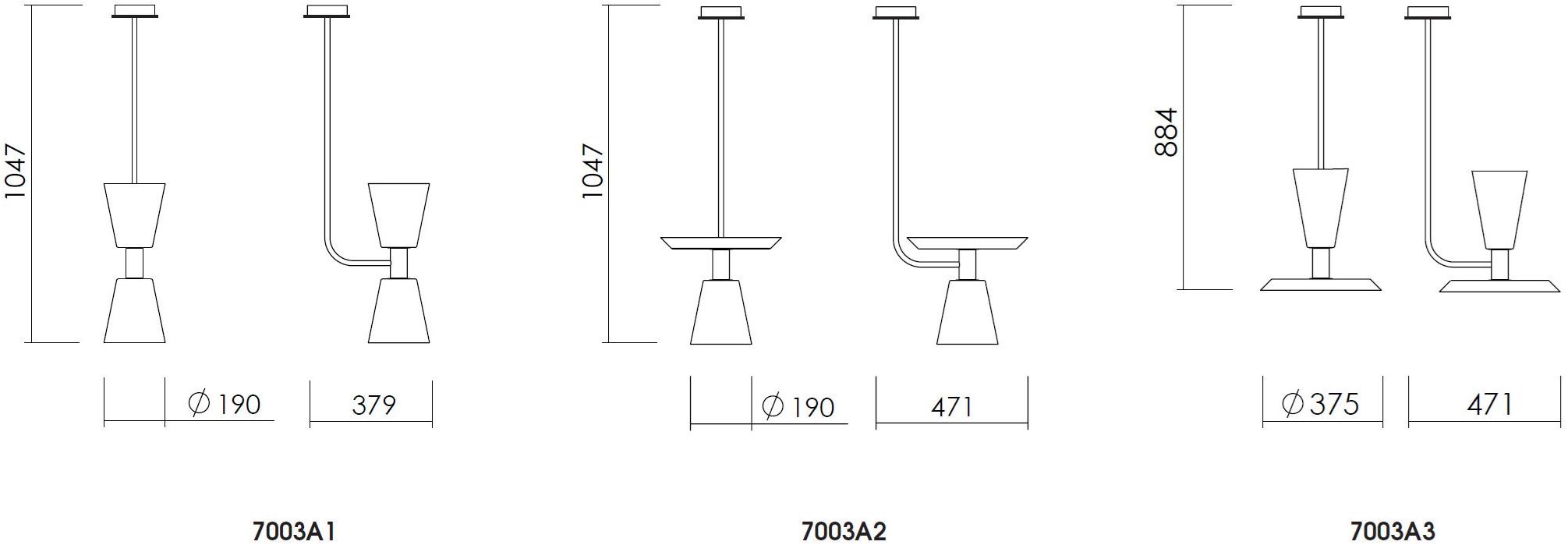NEXO LUCE Светодиодный подвесной светильник из стали Oxen pendant lamp 7003a1 / -a2 / -a3 - Вид №9