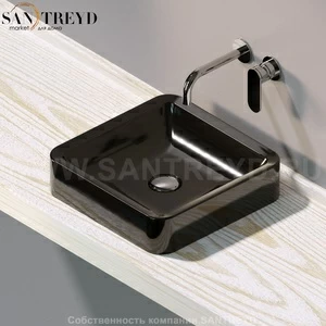 NL40A9017 Накладная раковина под столешницу  квадратная Ceramica Flaminia Nile