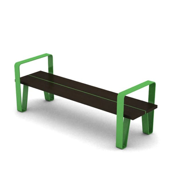 Стальная и деревянная скамья без спинки LAB23 COURT ARCH-00068054 - Вид №29