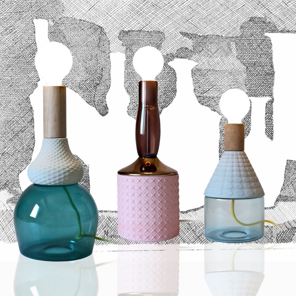 Настольная лампа 29,5х15,5 см прозрачная Mrnd Dina 07934 SELETTI  00-3882466 Бронза;прозрачный  - Вид №4