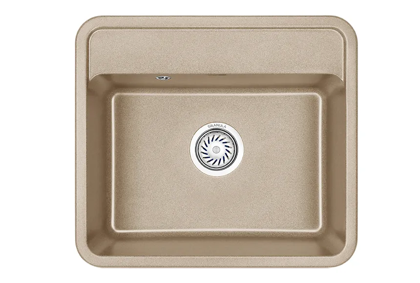 5601, БЕЖЕВЫЙ, кухонная мойка, СтандАРТ кварц GRANULA Standart 5601-ST37 - Вид №1