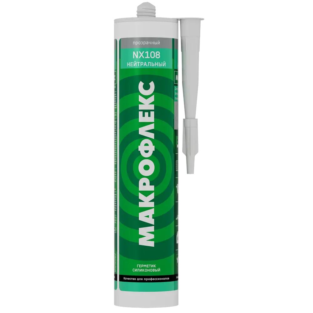 Силиконовый герметик МАКРОФЛЕКС прозрачный для внутренних и наружных работ 12211016 STLM-0858850