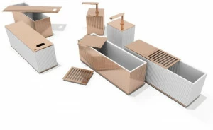 Visionnaire Аксессуары для ванной из атласной латуни Kobol