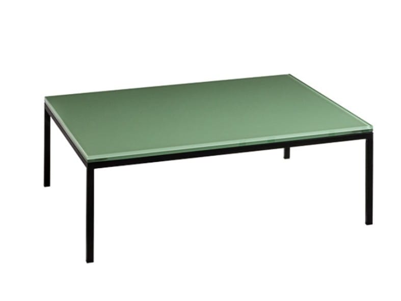 Квадратный стальной и стеклянный журнальный столик для гостиной MOROSO Salon Nana ARCH-00134514 - Вид №1