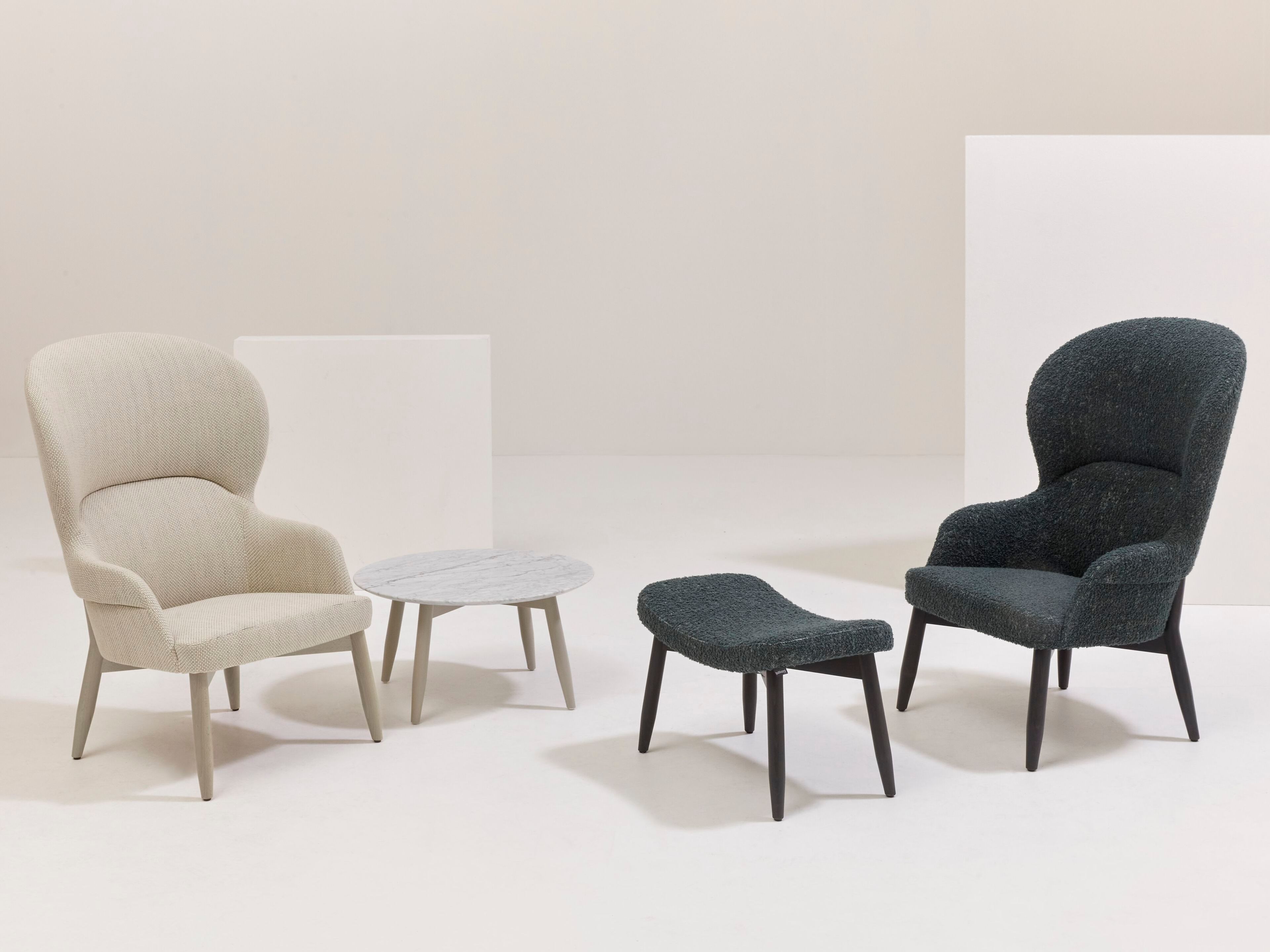 Прямоугольная мягкая подставка для ног из бука Billiani Spy ARCH-00064313 - Вид №1