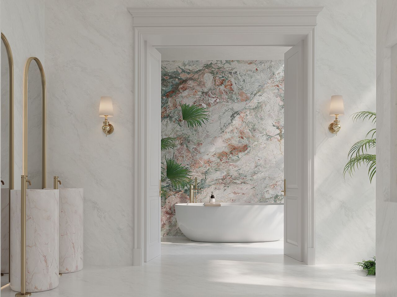 Мраморный пол / покрытие GANI MARBLE TILES FOUR SEASONS ROSA ARCH-00117486 - Вид №1