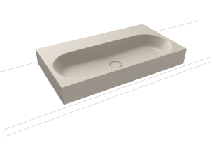 Умывальник KALDEWEI Сталь эмалированная 3058 445 теплый серый 10