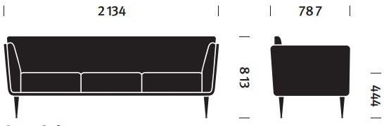 Herman Miller 3-х местный тканевый диван Goetz sun-id-1365971 - Вид №5