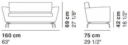 La Cividina 2-местный тканевый диван Serie_50 sun-id-1393587 - Вид №3