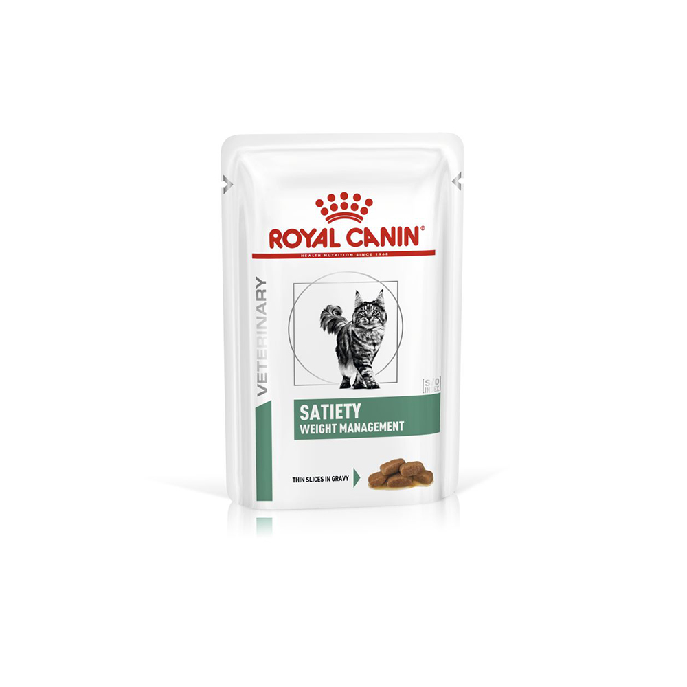 ПР0053537 Корм для кошек Vet Diet Satiety Weight Management при ожирении пауч 85г ROYAL CANIN 