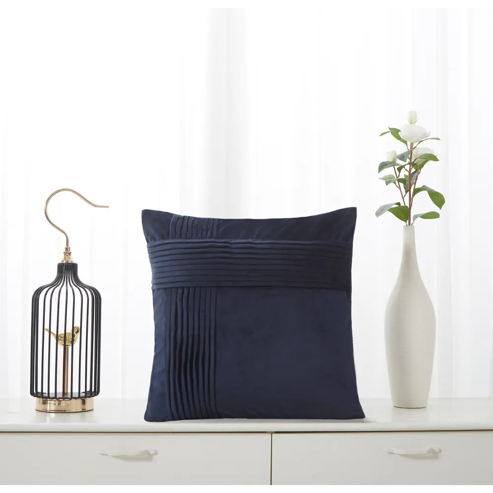 Подушка Римини 45x45 см цвет синий СТОЛИЦА ТЕКСТИЛЯ STLM-2182100 - Вид №3