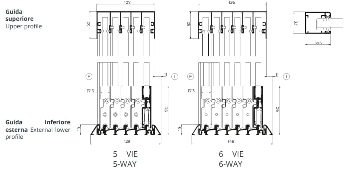 Панорамное раздвижное окно без вертикальных профилей Protezioni Visio ARCH-00117661 - Вид №10