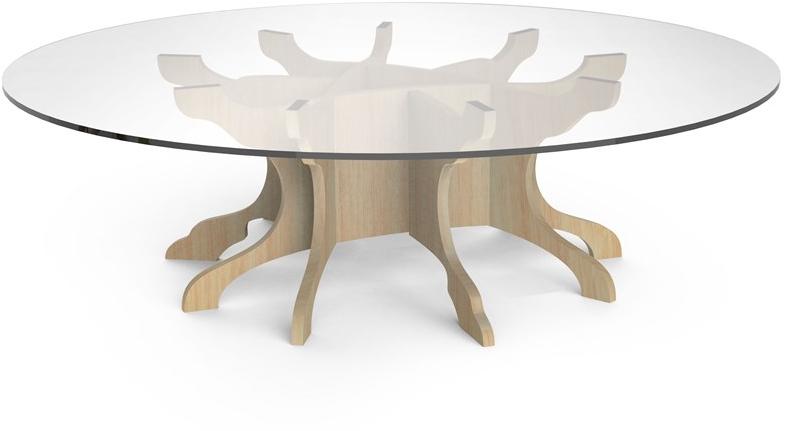 ALBEDO Низкий круглый журнальный столик из березы Tale sun-id-1410396 - Вид №2