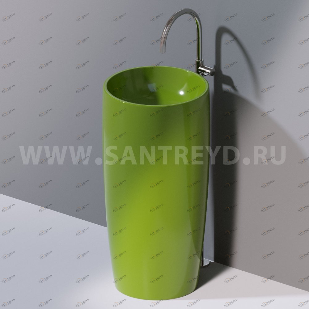 L103T0R0VT.121 Напольная раковина стоящая круглая A. e T. Italia PILLAR AeT ITALIA