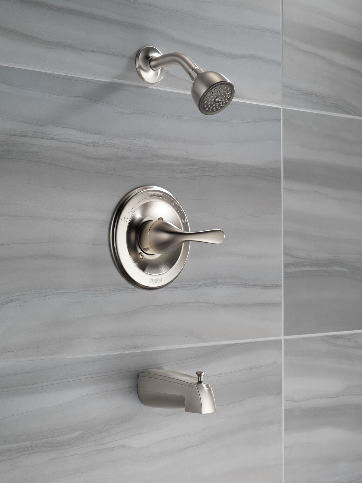 T13420-SS Панель Monitor® 13 Series для ванны и душа Delta Faucet Classic Нержавеющая сталь - Вид №4