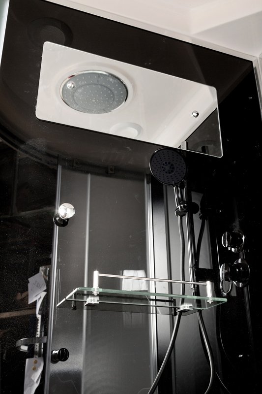 ЕМ1511 L с гидромассажем (гм.) Душевая кабина DETO Серия EM B10S BLACK - Вид №12