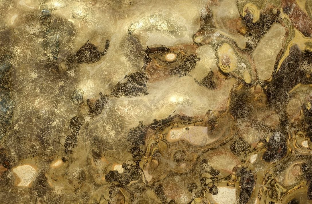 Декоративная стеклянная панель PlusObject AQUA OLD GOLD ARCH-00016393 - Вид №1