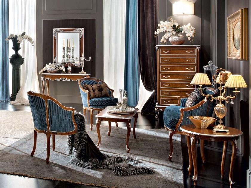 Modenese Gastone Низкий круглый журнальный столик из массива дерева Casanova sun-id-1414191 - Вид №2