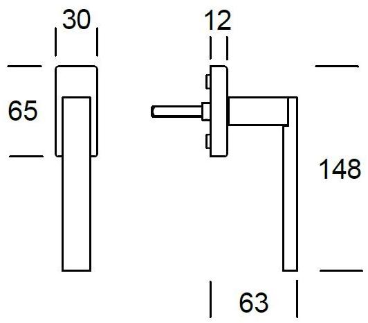 Reguitti Оконная ручка dk на розе Phoenix Aq01dkq1588 - Вид №2