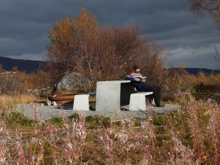 VESTRE Бетонная скамья без спинки Kyoto sun-id-1401643 - Вид №3