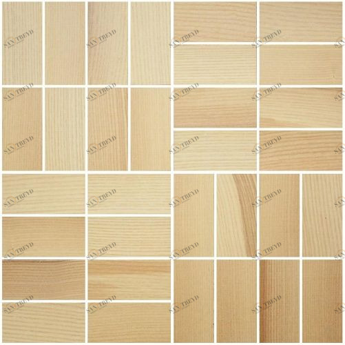 Мозаика и 3D панели из дерева Da Vinci Мозаика Comfort Select 052 Ясень Селект (Гладкая) 288х288 мм 1301100052