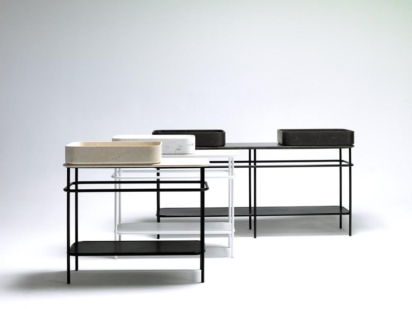 L'ANTIC COLONIAL Двойная консольная мойка из натурального камня Vintage sun-id-1483374 - Вид №1