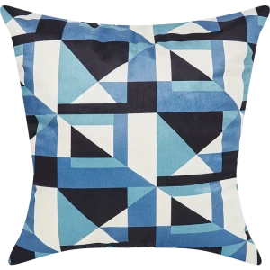 Декоративная подушка Seasons Геометрия 45x45 Бархат Синяя