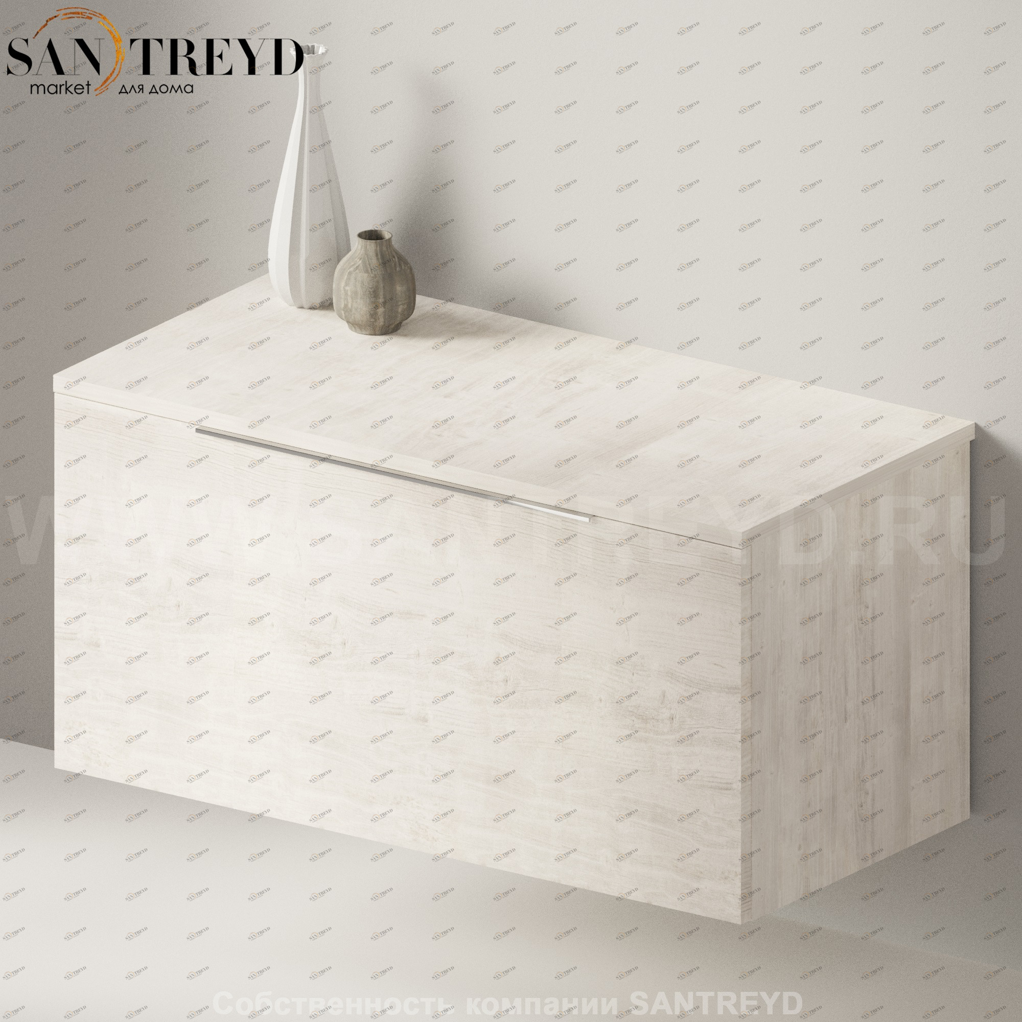 Flaminia BOX Настенная тумба 105 см с 1 ящиком BX435.WR Ceramica Flaminia BX435WR