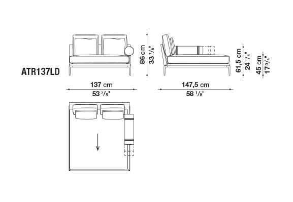 Кожаный диван B&B Italia Атолл ARCH-00112726 - Вид №79