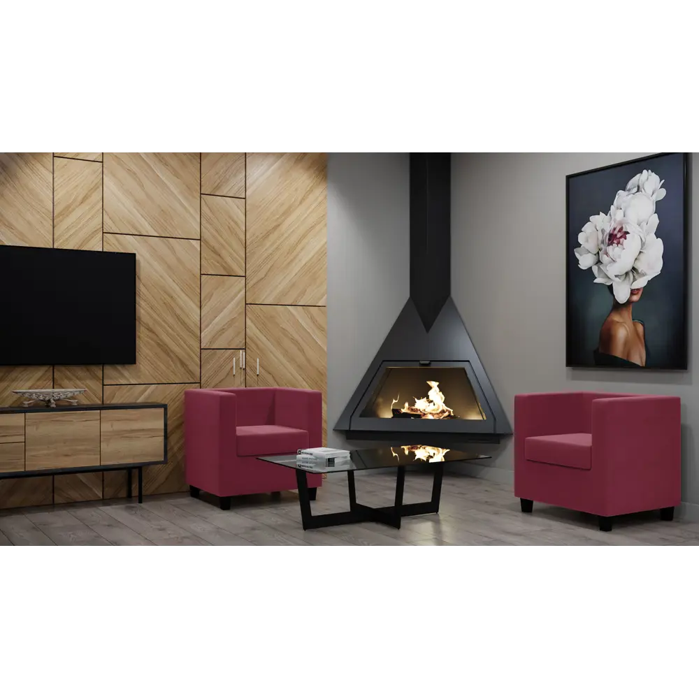 Кресло полиэстер Seasons Корса 73x65x73 см цвет красный 85151535 STLM-2087416  - Вид №3