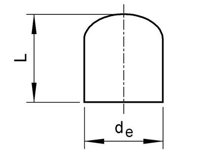 SANIT 221382000300025 Заглушка, PP, SDR 17,6, длинные  - Вид №1