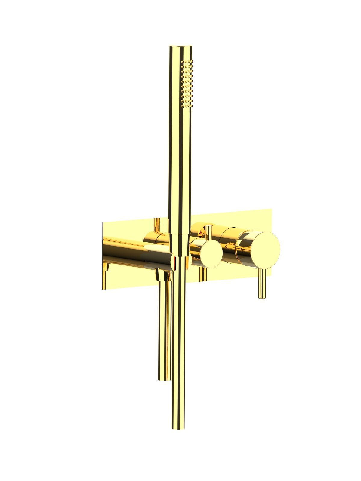 Настенный смеситель для ванны с 3 отверстиями и ручным душем Rubinetterie Frattini отдельная эстетика ARCH-00136591 - Вид №29