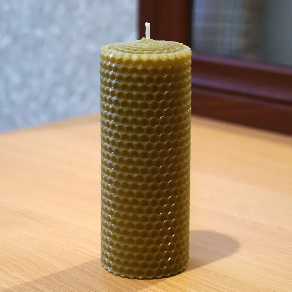 Свеча вощинная цилиндр натуральная 5x13 см EVIS STLM-2134888 - Вид №3