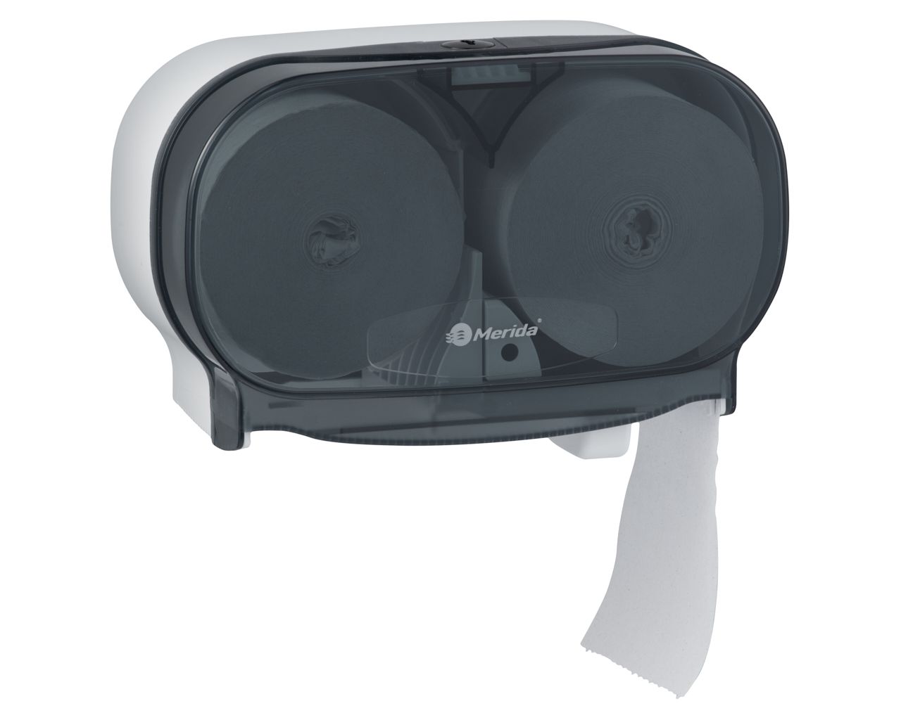 BEB301 Контейнер для двух рулонов туалетной бумаги без сердцевины ONE, пластик АБС, белый Merida  - Вид №5