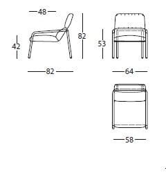 Тканевое кресло с подлокотниками SANCAL ARCH-00136795 - Вид №8