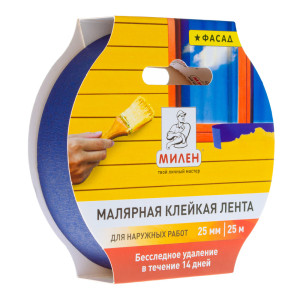 90808984 Лента малярная 132475 25 мм х 25 м STLM-0391954 МИЛЕН