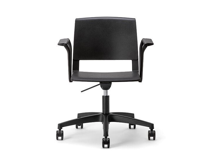 Пластиковый поворотный стул с подлокотниками Nahu Clio Plastic ARCH-00108711