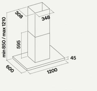 Falmec Настенная вытяжка из нержавеющей стали Fasteel sun-id-1410876 - Вид №4