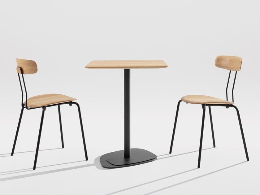 ZEITRAUM Штабелируемый стул из стали и дерева Okito sun-id-1438674 - Вид №2