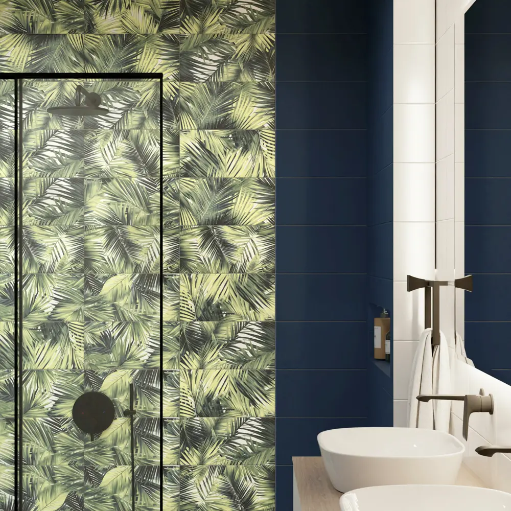 Настенная плитка KREAFORTA Mersey Mono 20x40 см 1.62 м² матовая цвет синий 89413663 STLM-2103960 - Вид №7