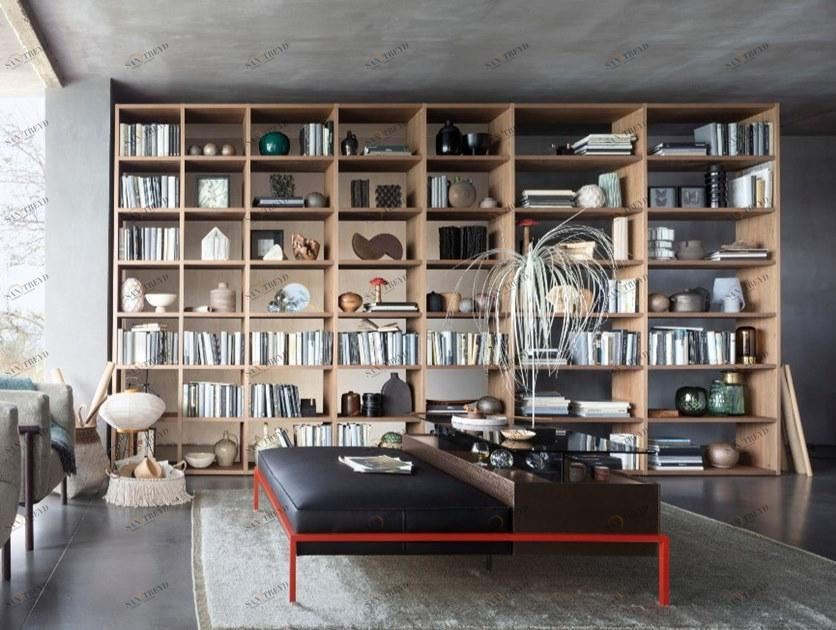 Lema Модульный модульный книжный шкаф на заказ Selecta noce l sun-id-1403301