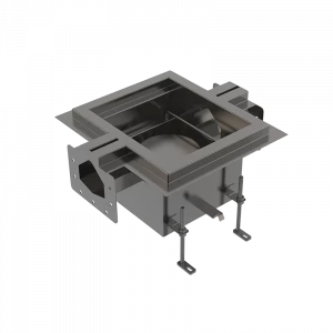 Промышленный сливной трап с двумя щелевыми выпусками из нержавеющей стали AISI 304