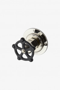 RG3T01 Регулирующий трехходовой термостатический переключающий клапан с черной ручкой колеса Waterworks