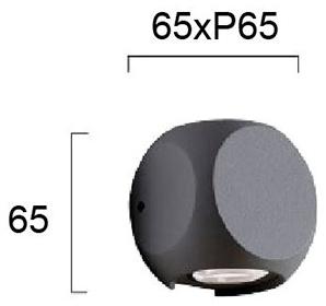 Terzo Light Алюминиевый светодиодный уличный настенный светильник  V4210900, v4210901  - Вид №2