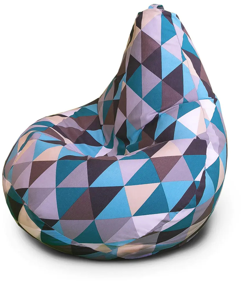 91591674 Кресло-мешок Bean joy XxXXL 100x140x100 см цвет ромб STLM-0837542