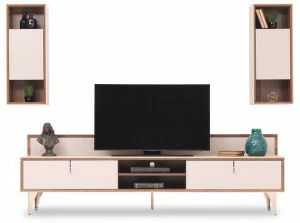 Enza Home Модульная деревянная стенка для хранения вещей Netha